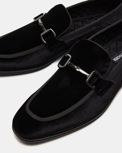 Steve Madden AADI Black/Silver Men's Dress Loafer