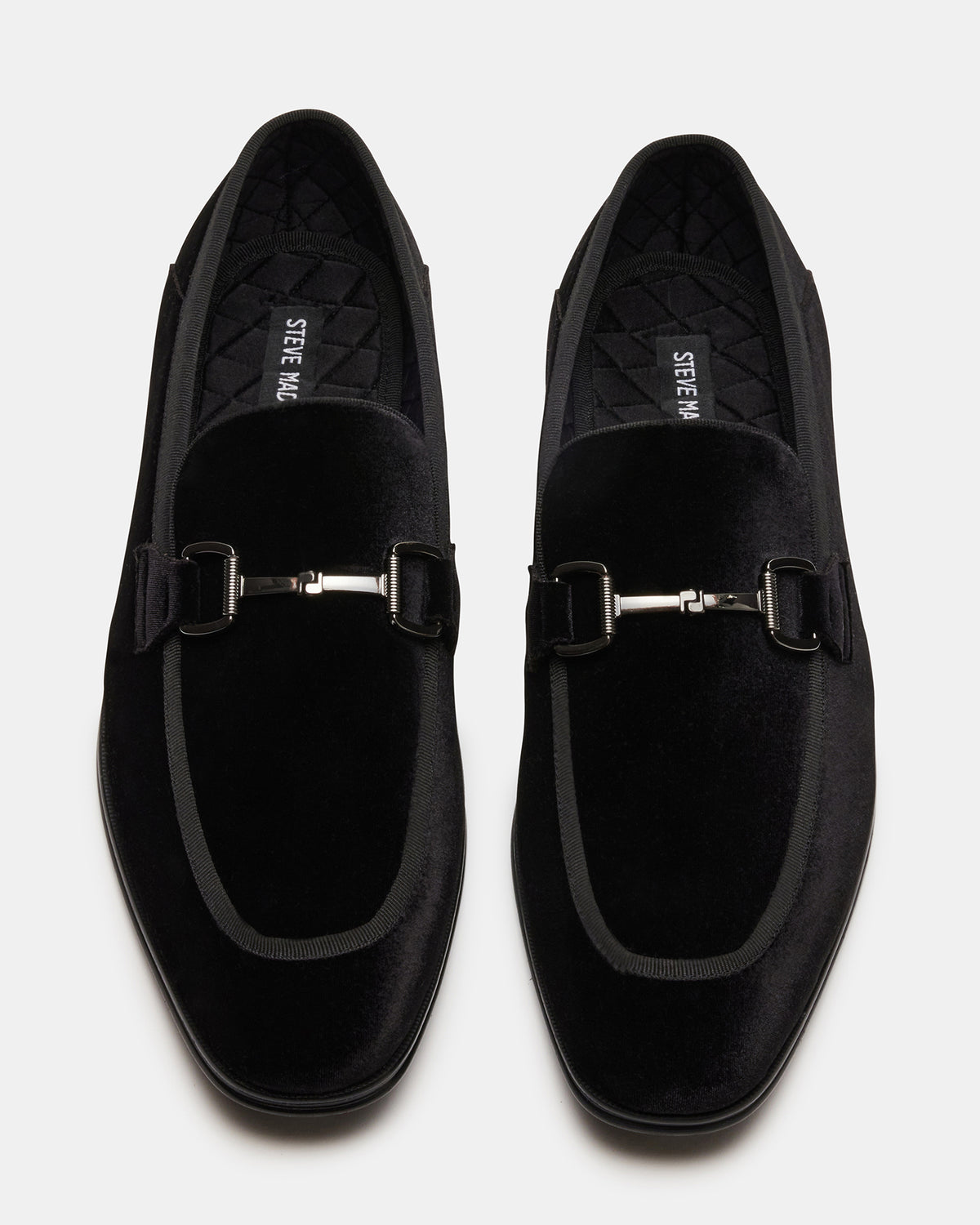 Steve Madden AADI Black/Silver Men's Dress Loafer