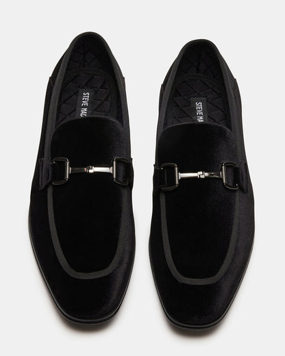 Steve Madden AADI Black/Silver Men's Dress Loafer
