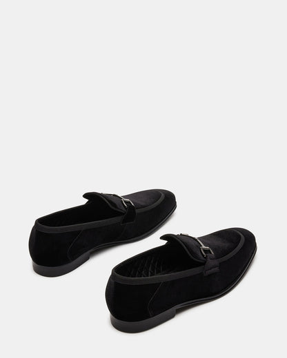 Steve Madden AADI Black/Silver Men's Dress Loafer