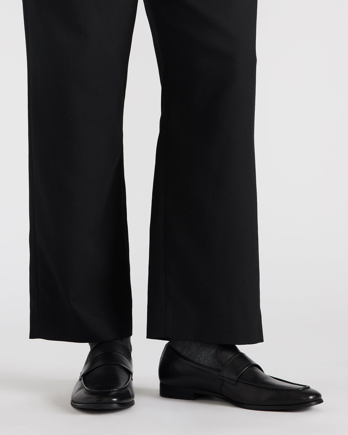 Steve Madden BISCUIT Black Leather Slip-On Men's Dress Loafer