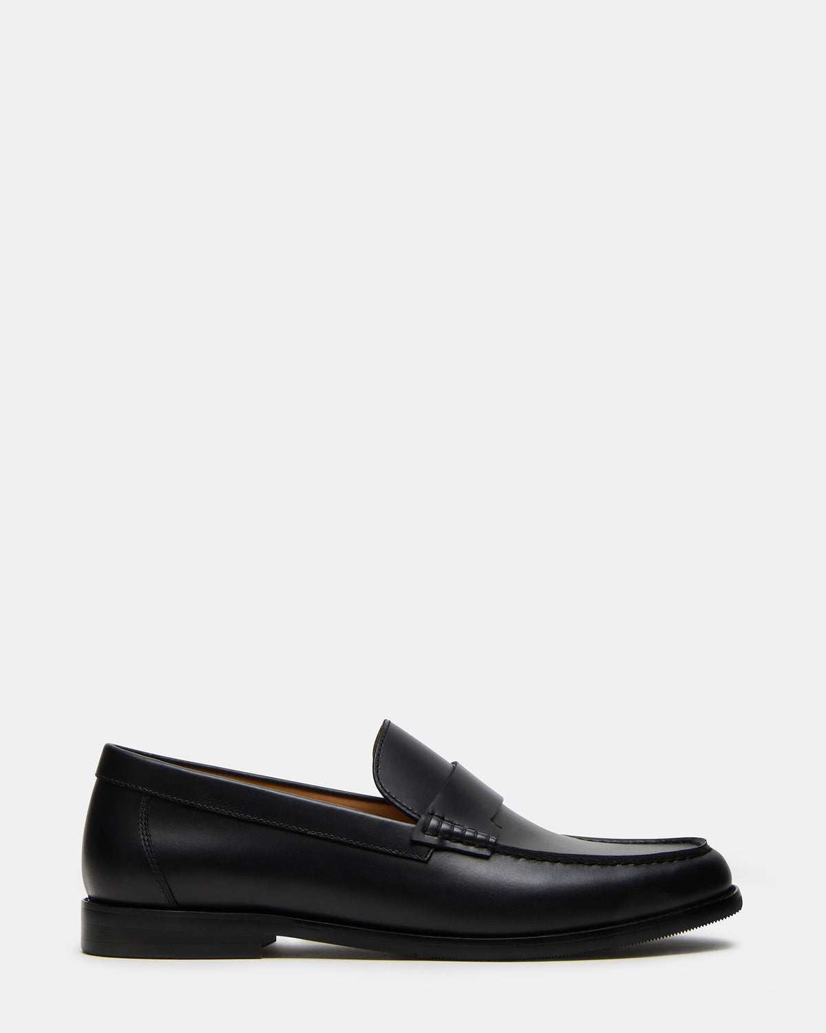Steve Madden COLVER Black Leather Men's Slip-On Loafer