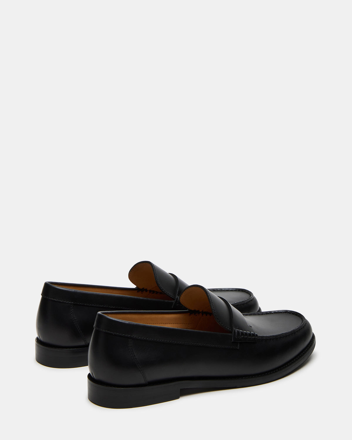 Steve Madden COLVER Black Leather Men's Slip-On Loafer