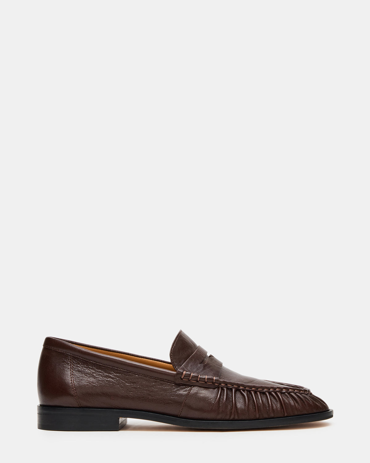 Steve Madden QUINCEY Brown Leather Slip-On Men's Loafer