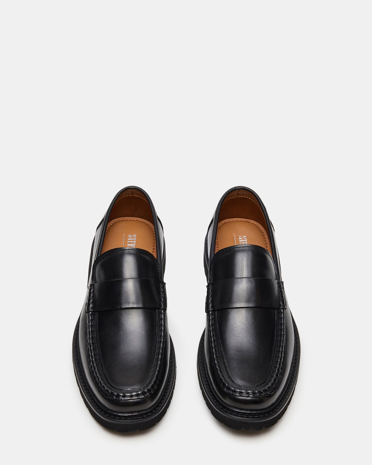 Steve Madden BRODIE Black Slip-On Lug Men's Loafer