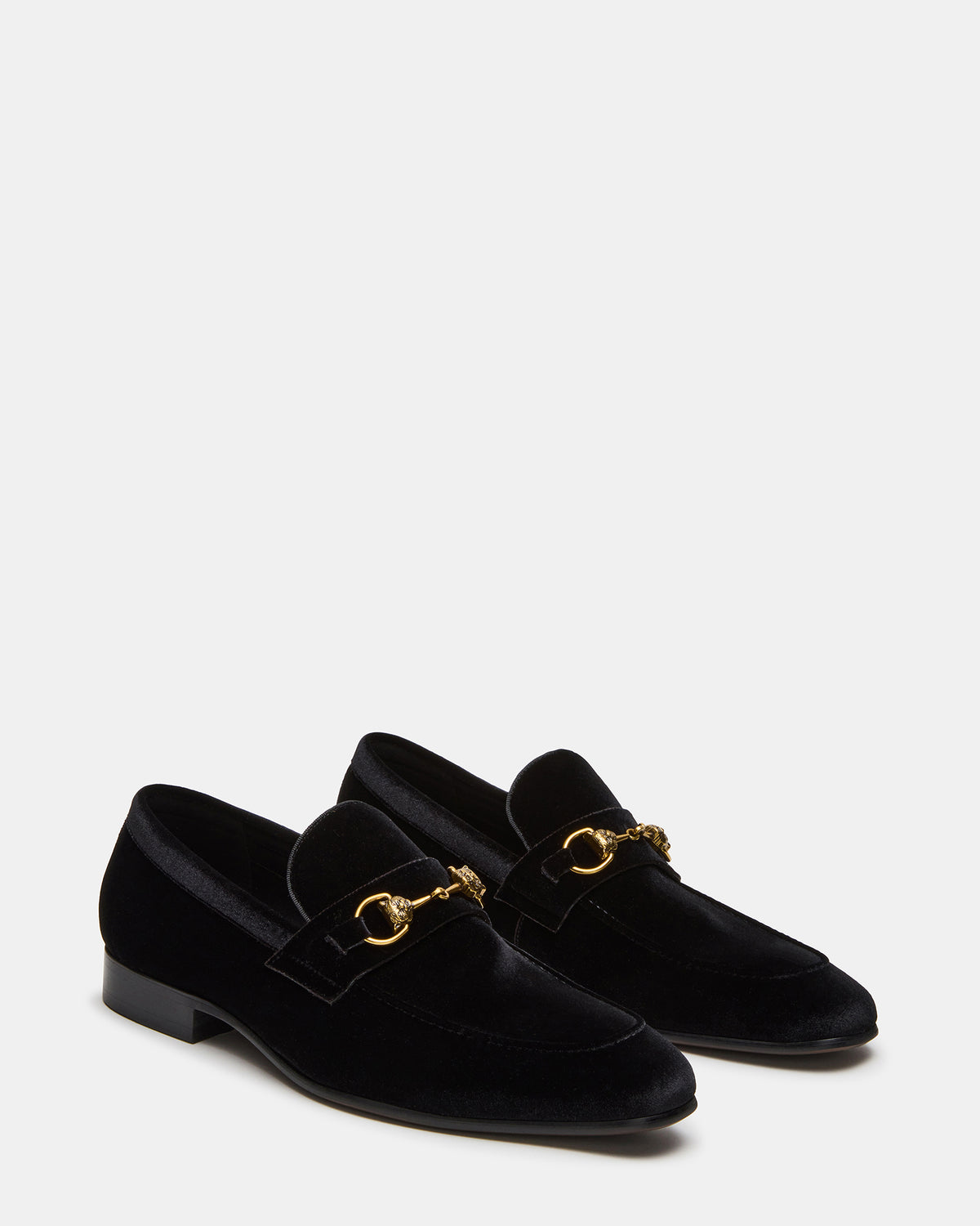 Steve Madden JAKIRO Black Velvet Slip-On Dress Men's Loafer