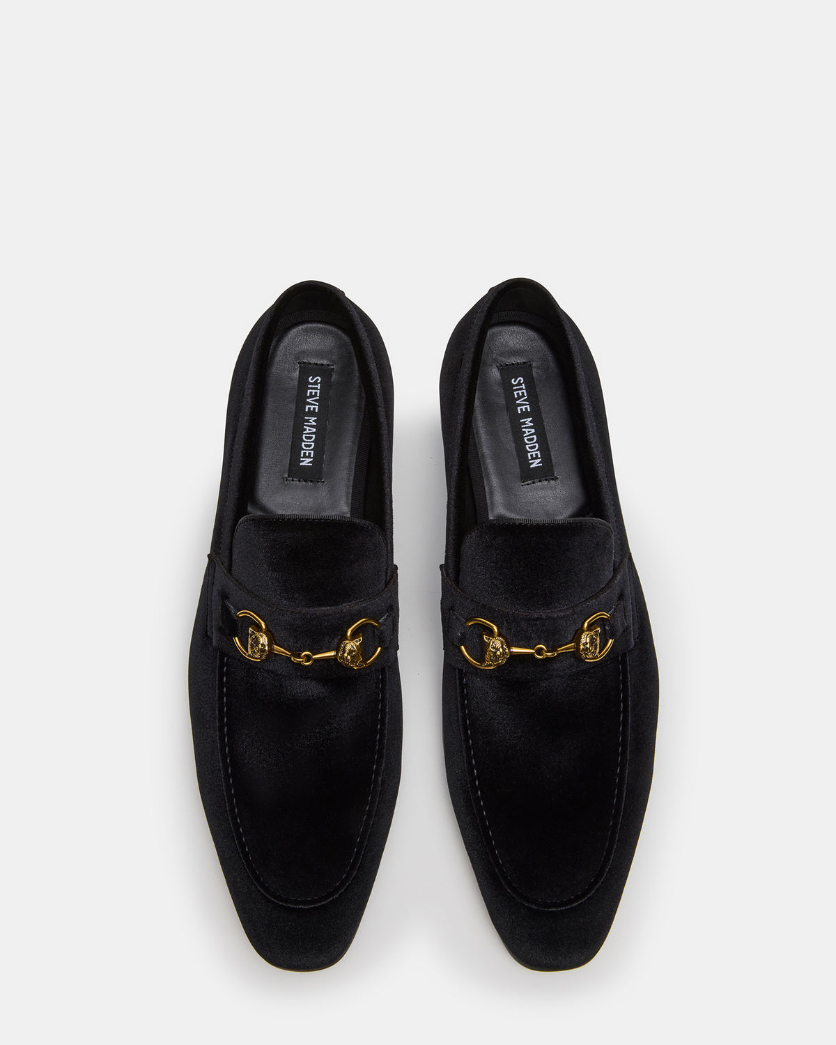Steve Madden JAKIRO Black Velvet Slip-On Dress Men's Loafer