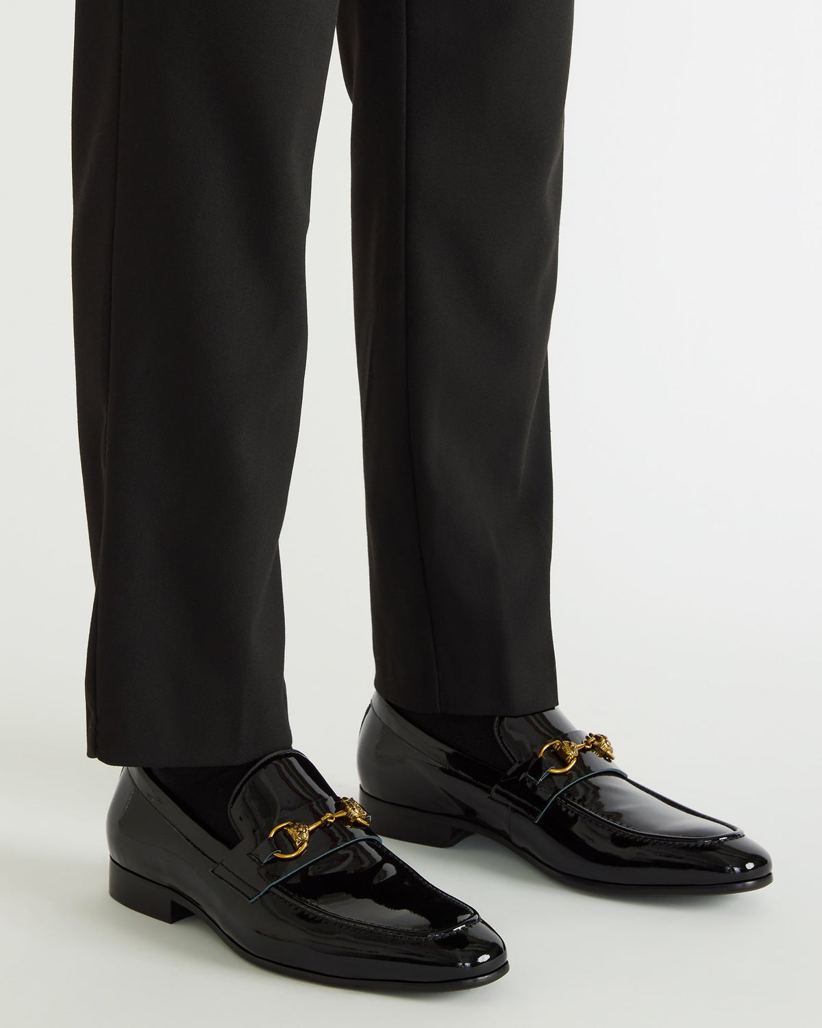 Steve Madden JAKIRO Black Patent Slip-On Dress Men's Loafer