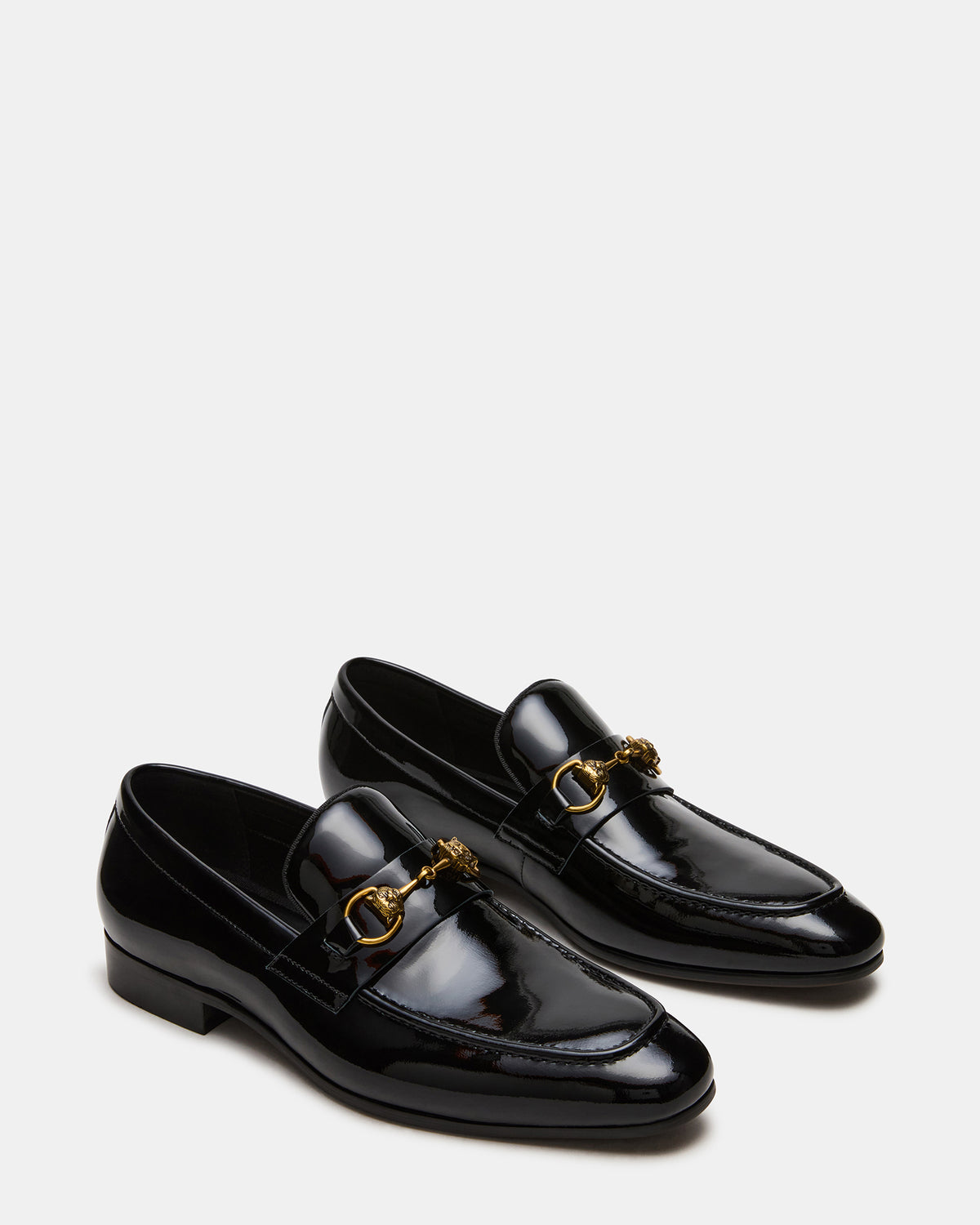 Steve Madden JAKIRO Black Patent Slip-On Dress Men's Loafer