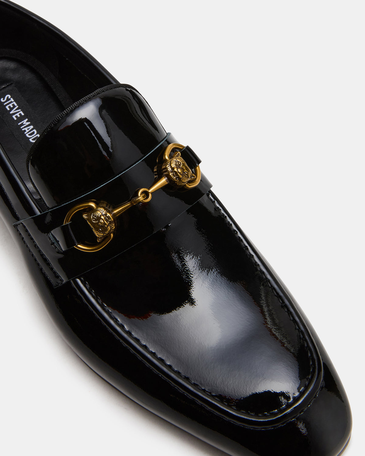 Steve Madden JAKIRO Black Patent Slip-On Dress Men's Loafer