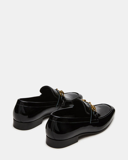 Steve Madden JAKIRO Black Patent Slip-On Dress Men's Loafer