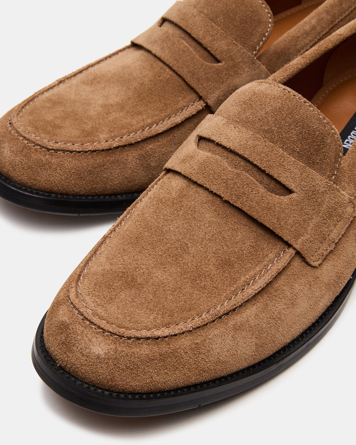Steve Madden NATAN Taupe Suede Slip-On Dress Men's Loafer
