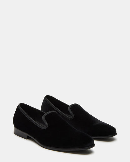 Steve Madden BANNOCH Black Velvet Men's Slip-On Loafer