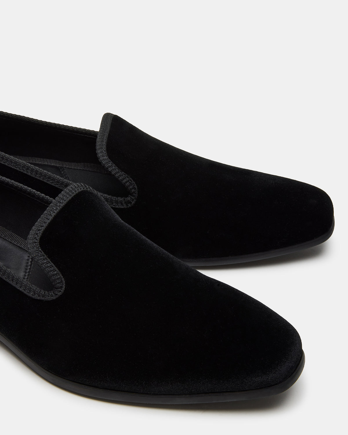 Steve Madden BANNOCH Black Velvet Men's Slip-On Loafer