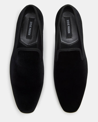 Steve Madden BANNOCH Black Velvet Men's Slip-On Loafer