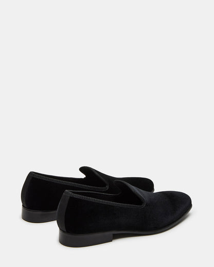 Steve Madden BANNOCH Black Velvet Men's Slip-On Loafer