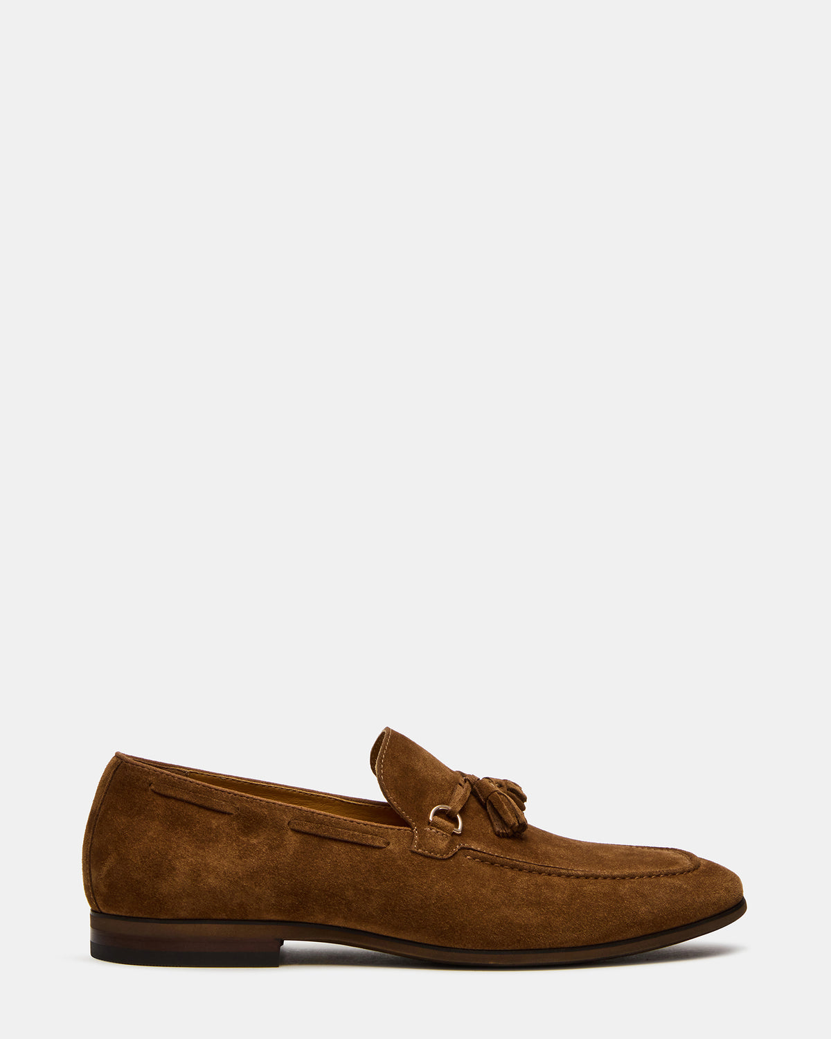 Steve Madden LOGAN Cognac Suede Tassel Slip-On Men's Loafer