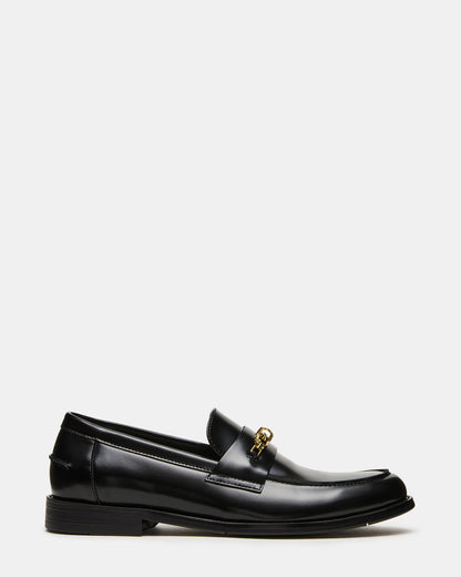 Steve Madden NEVINN Black Slip-On Dress Men's Loafer