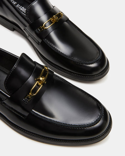 Steve Madden NEVINN Black Slip-On Dress Men's Loafer