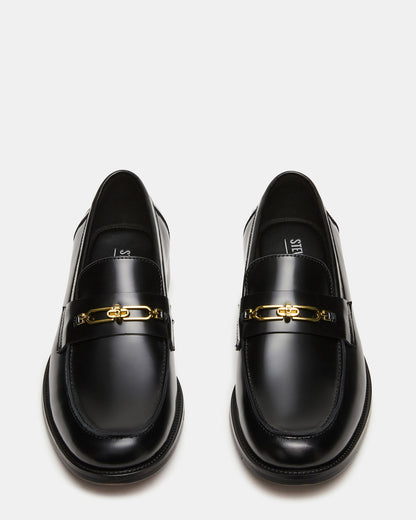Steve Madden NEVINN Black Slip-On Dress Men's Loafer