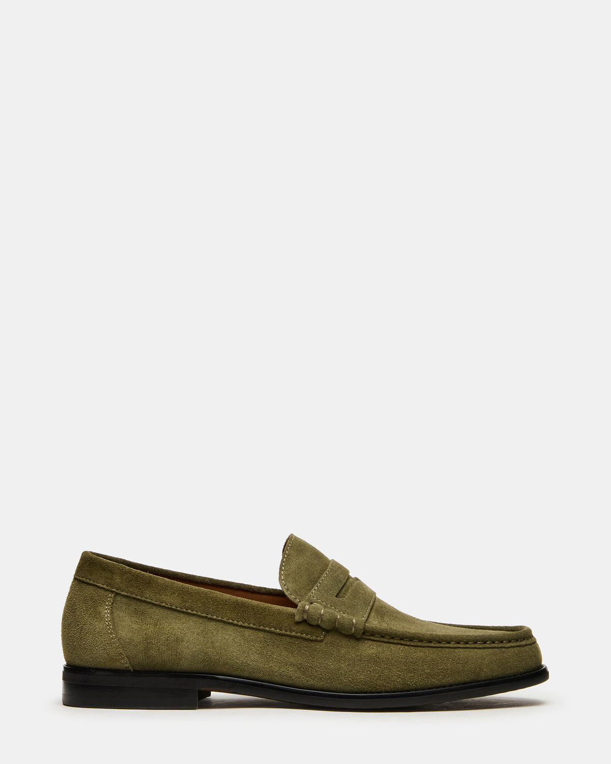 Steve Madden HUCKLE Green Suede Slip-On Men's Loafer