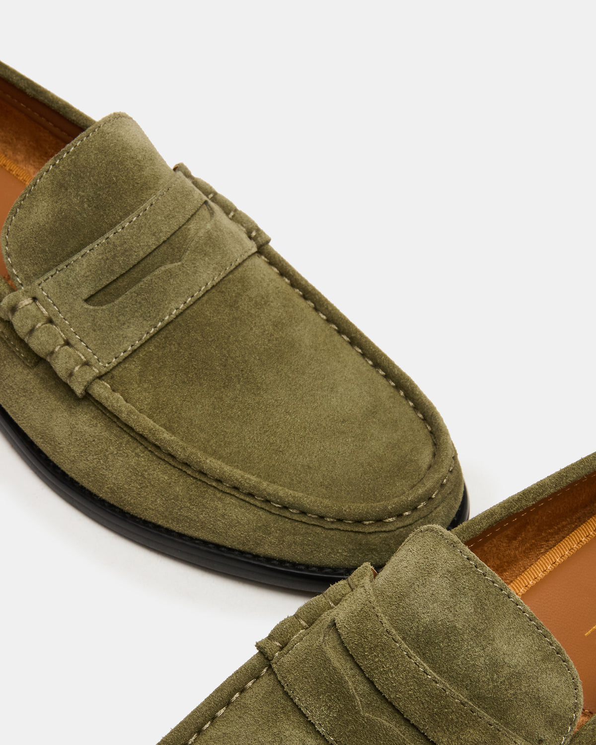 Steve Madden HUCKLE Green Suede Slip-On Men's Loafer