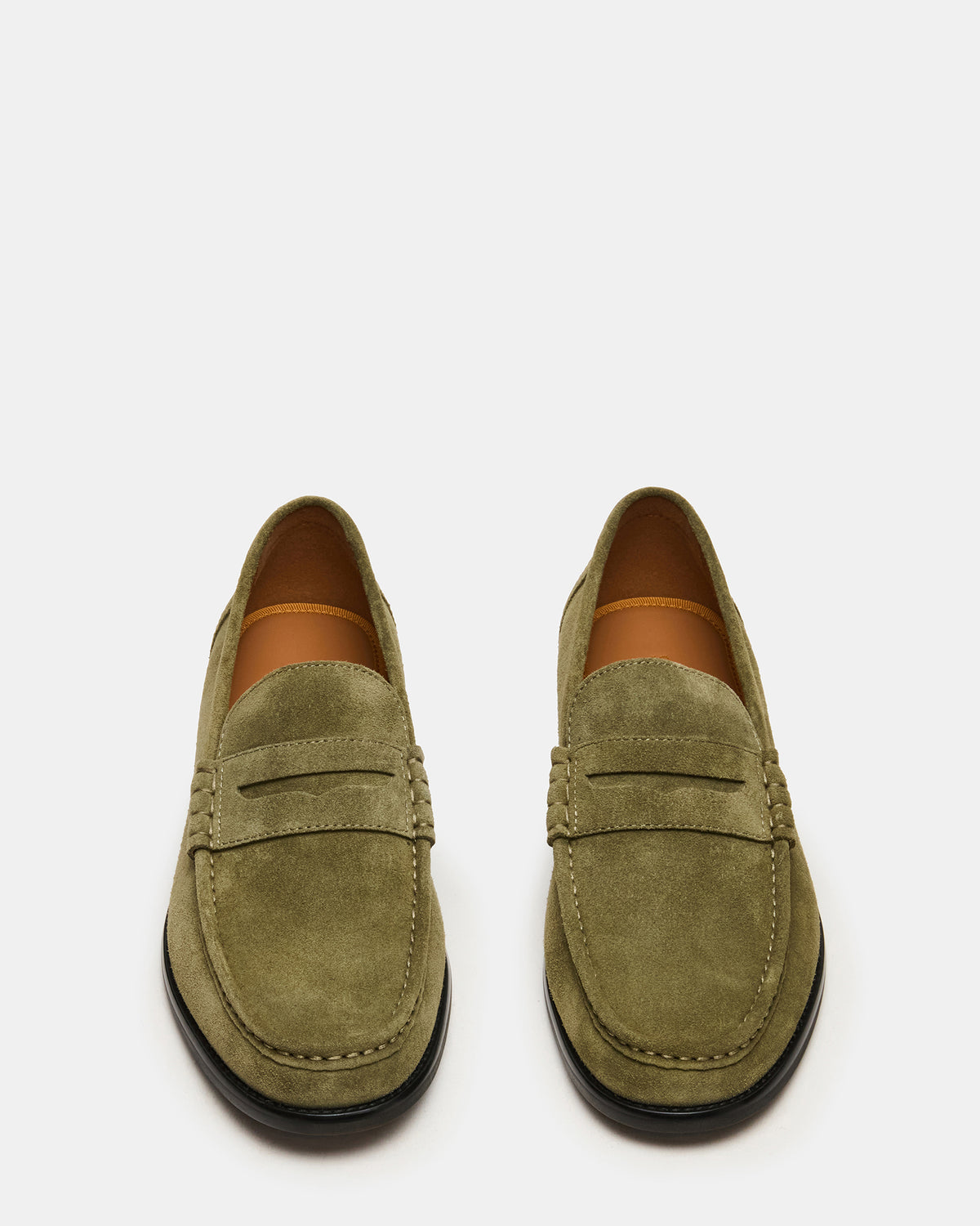 Steve Madden HUCKLE Green Suede Slip-On Men's Loafer
