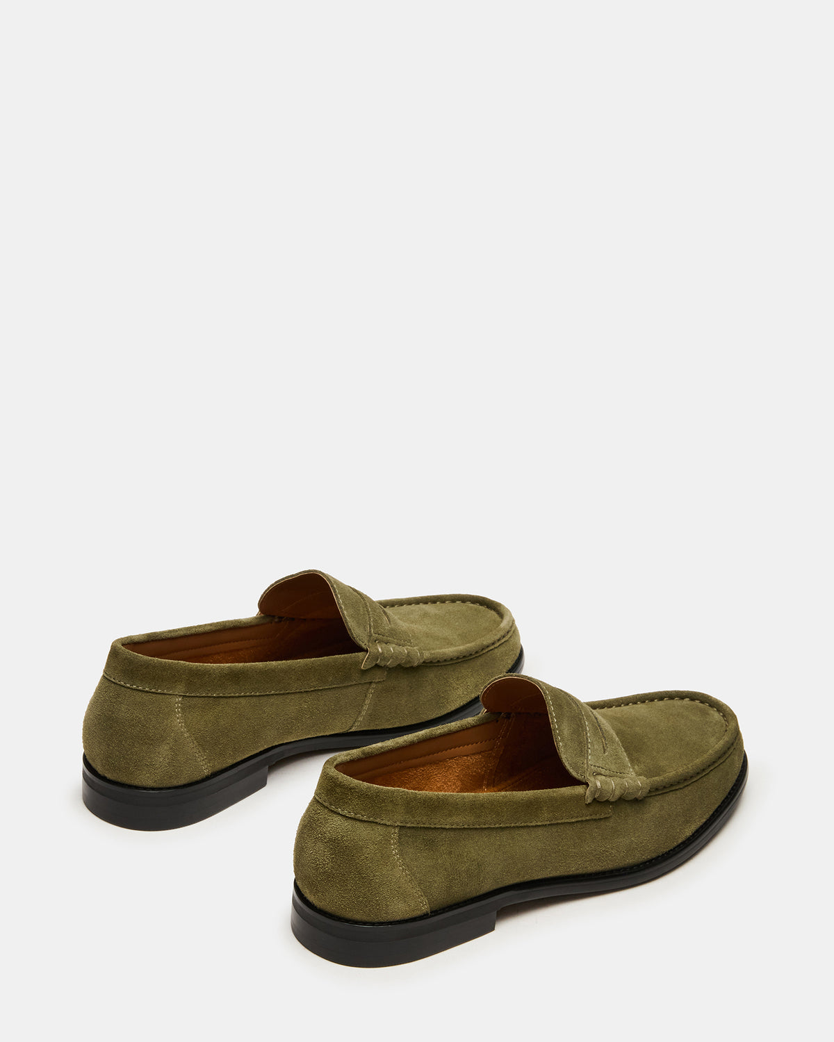 Steve Madden HUCKLE Green Suede Slip-On Men's Loafer