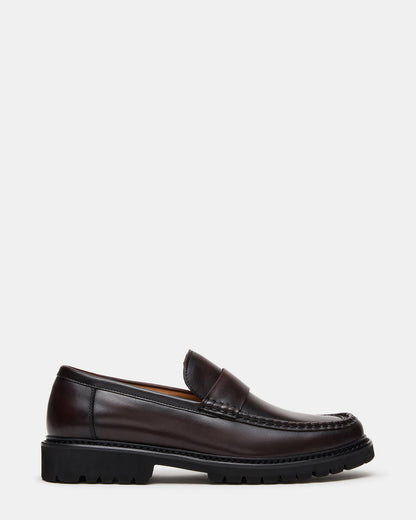 Steve Madden BRODIE Brown Slip-On Lug Men's Loafer