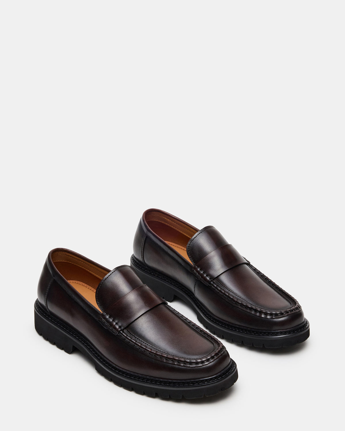 Steve Madden BRODIE Brown Slip-On Lug Men's Loafer
