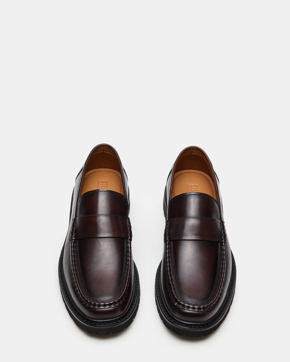 Steve Madden BRODIE Brown Slip-On Lug Men's Loafer