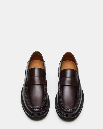 Steve Madden BRODIE Brown Slip-On Lug Men's Loafer