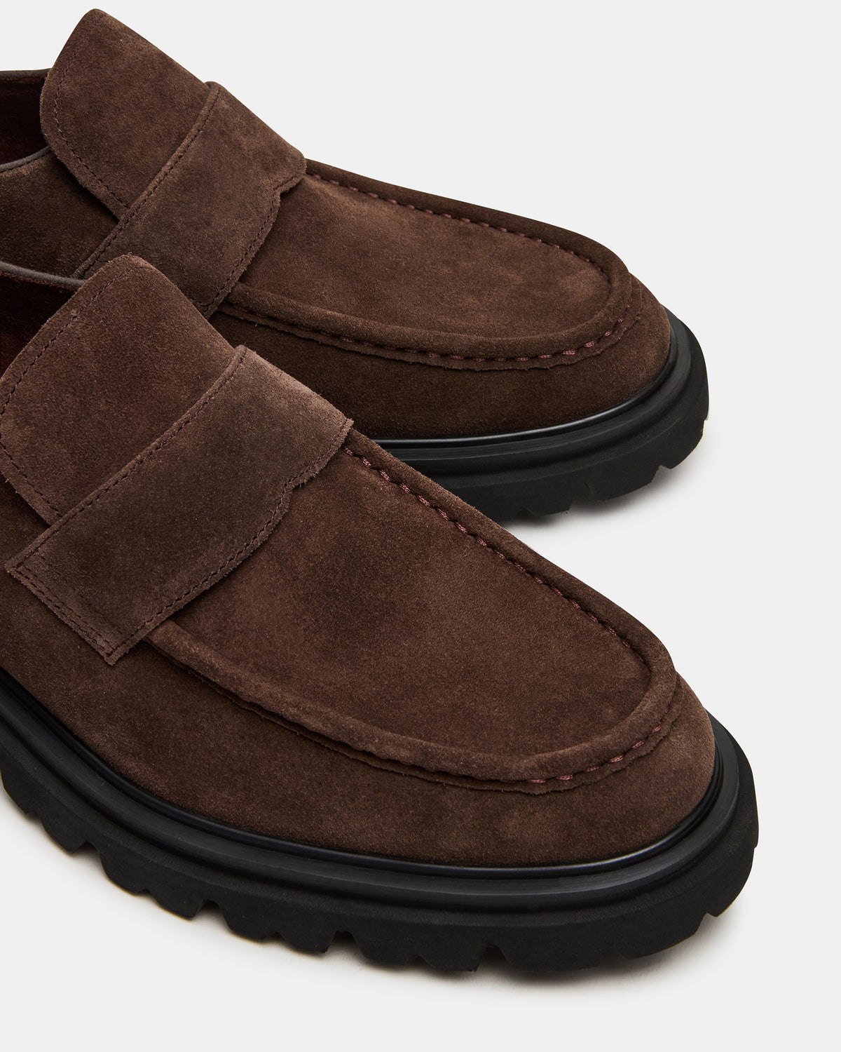 Steve Madden RADKIN Brown Suede Slip-On Dress Men's Loafer
