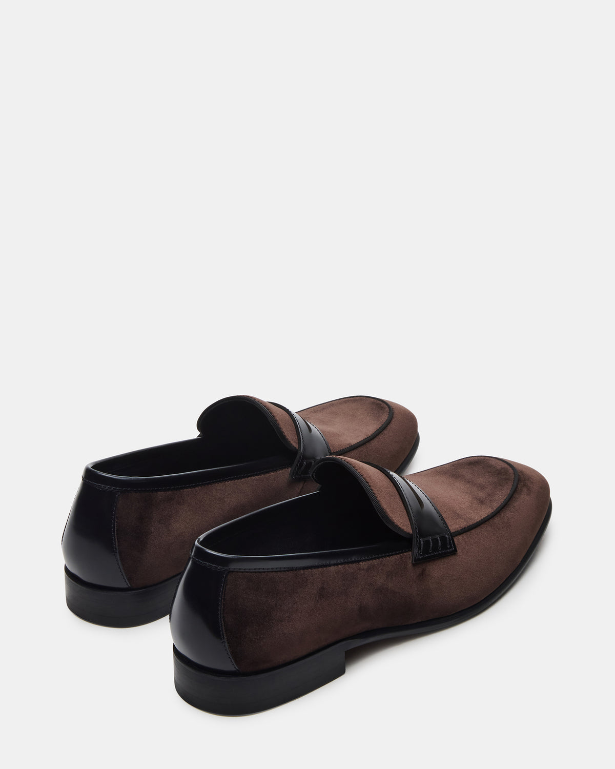 Steve Madden YARDLY Brown Velvet Slip-On Men's Dress Loafer