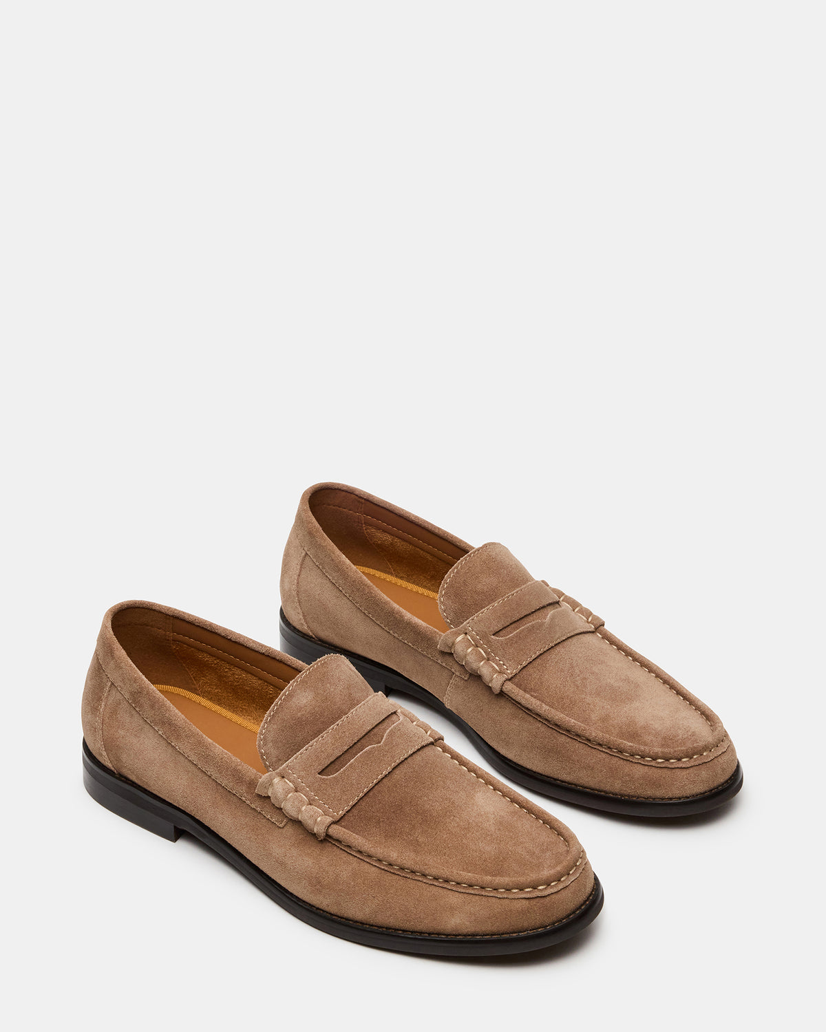 Steve Madden HUCKLE Taupe Suede Slip-On Men's Loafer