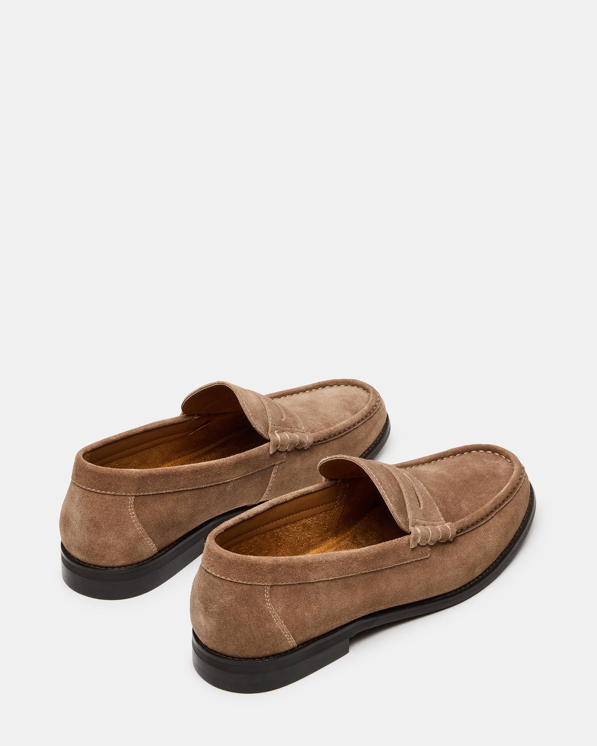 Steve Madden HUCKLE Taupe Suede Slip-On Men's Loafer
