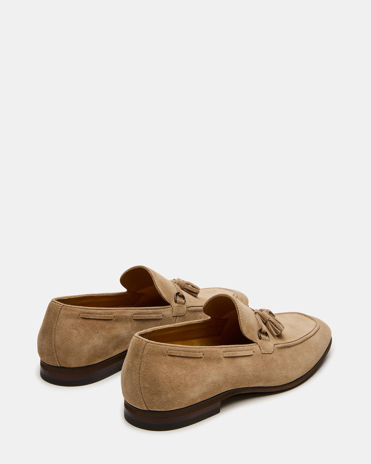 Steve Madden LOGAN Taupe Suede Tassel Slip-On Men's Loafer