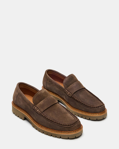 Steve Madden BRODIE Taupe Slip-On Lug Men's Loafer