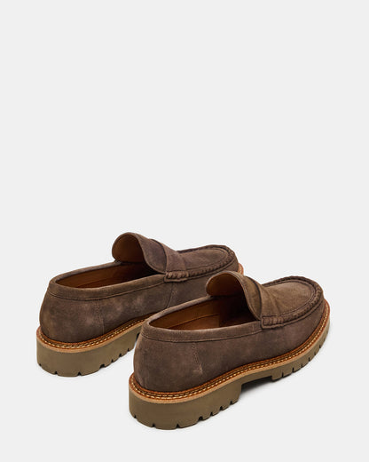 Steve Madden BRODIE Taupe Slip-On Lug Men's Loafer