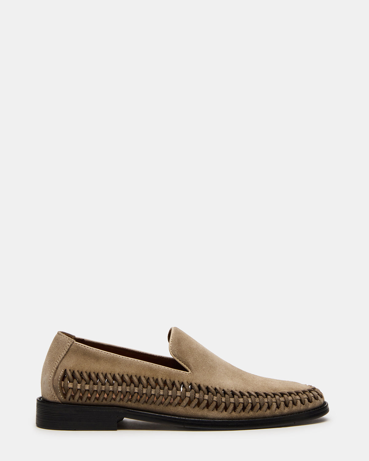 Steve Madden NAPOLI Sand Suede Slip-On Woven Men's Loafer