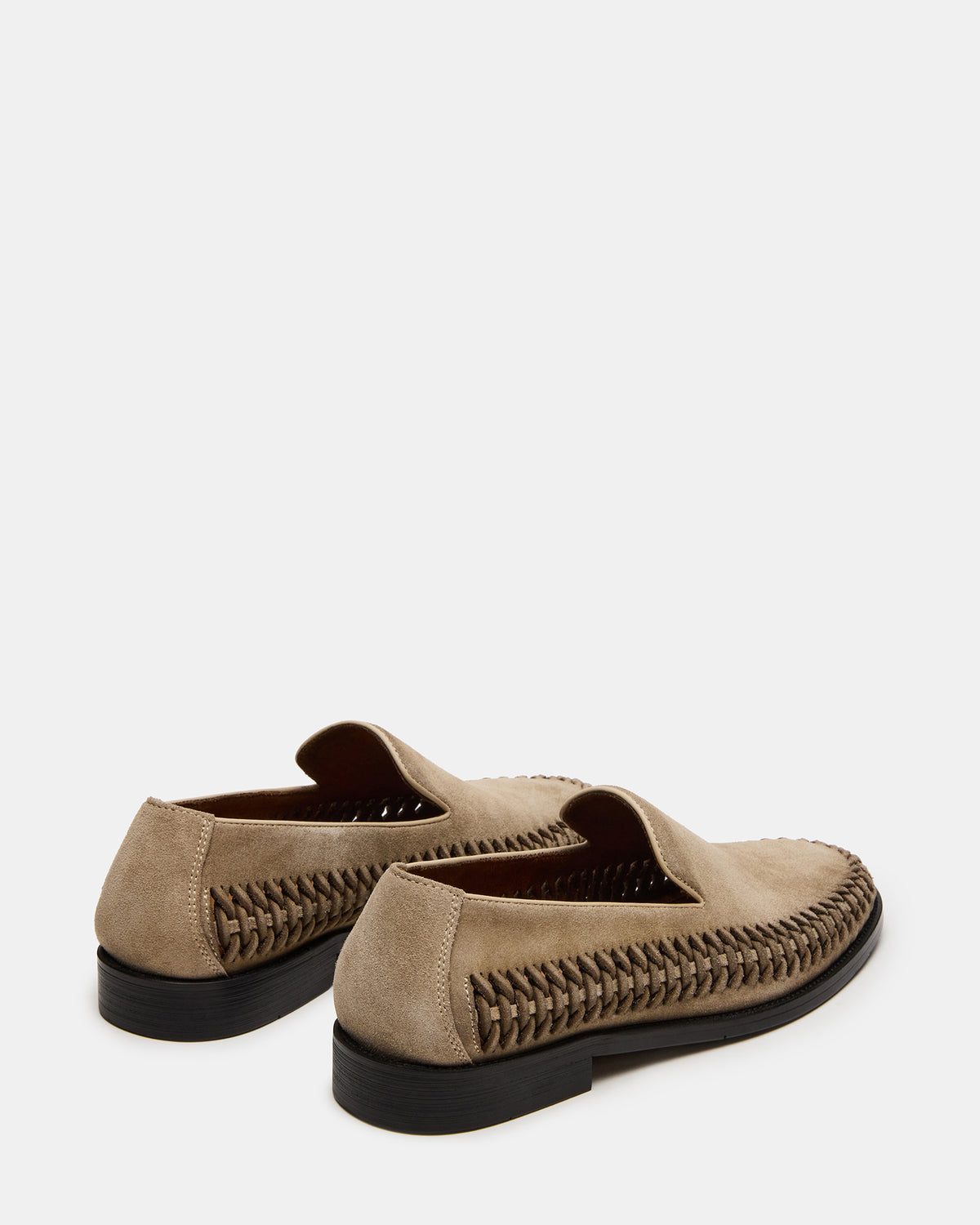 Steve Madden NAPOLI Sand Suede Slip-On Woven Men's Loafer