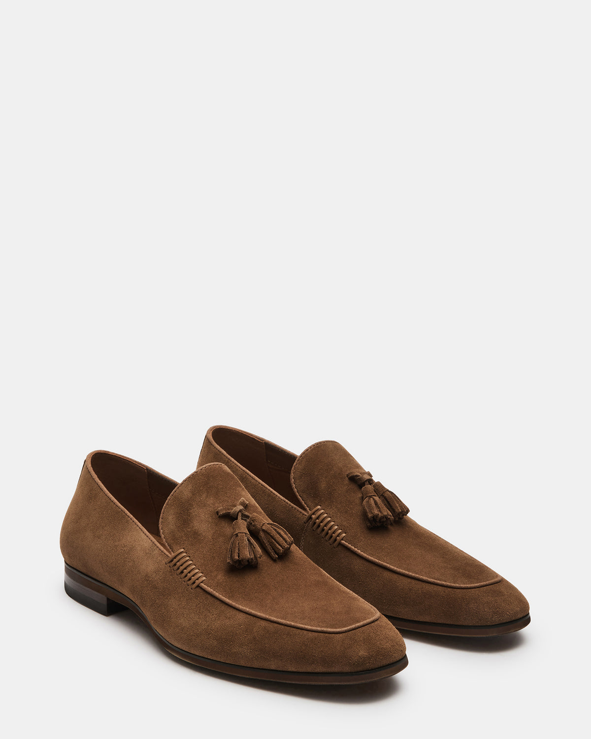 Steve Madden ONDRE Tan Suede Tassel Slip-On Men's Loafer