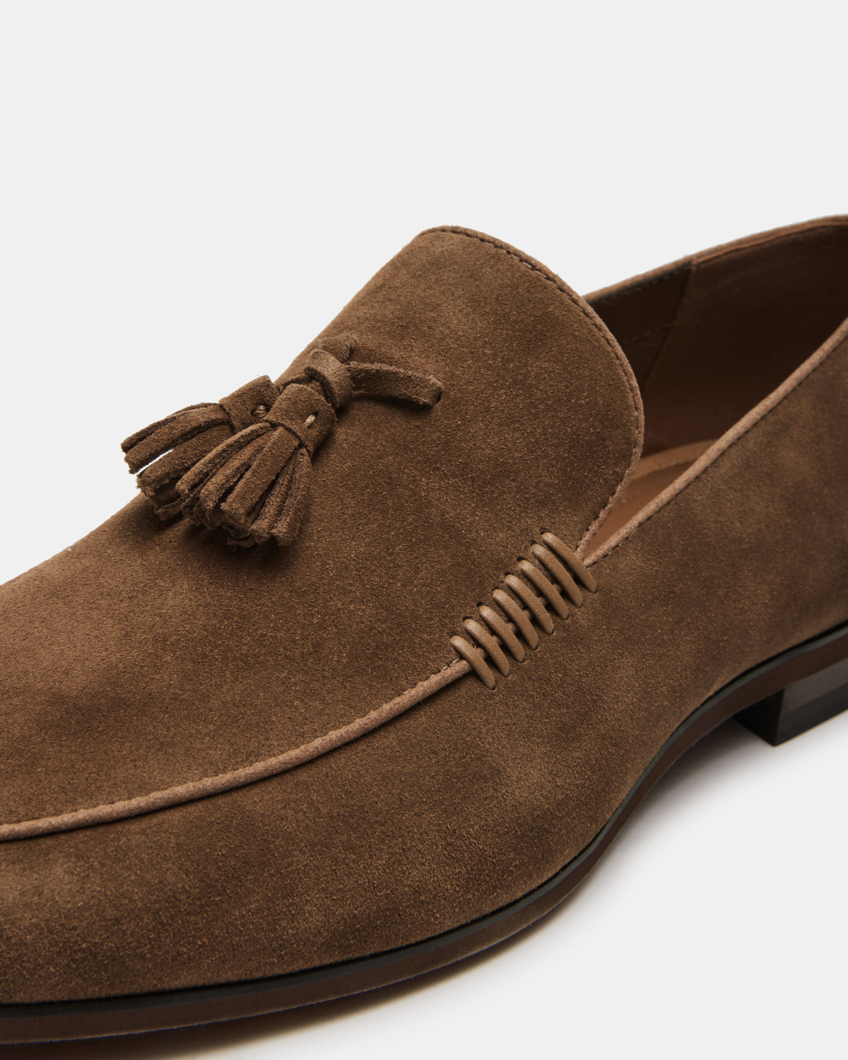 Steve Madden ONDRE Tan Suede Tassel Slip-On Men's Loafer