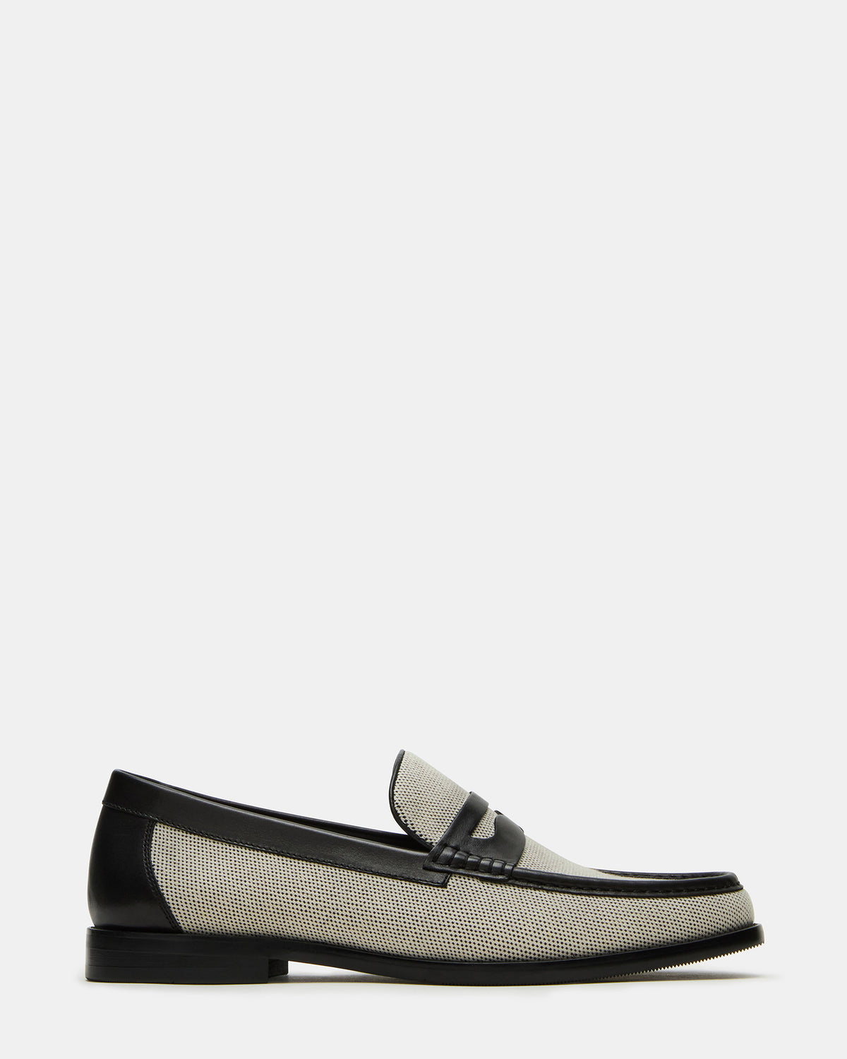 Steve Madden CULLEN Black/Beige Slip-On Men's Dress Loafer