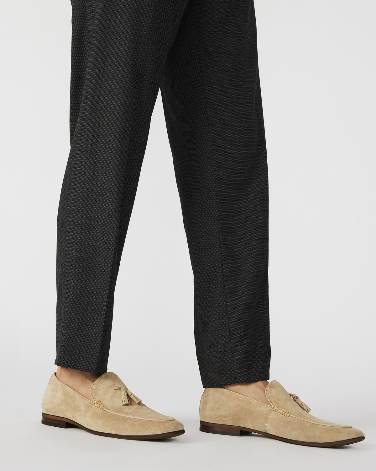 Steve Madden ONDRE Sand Suede Tassel Slip-On Men's Loafer