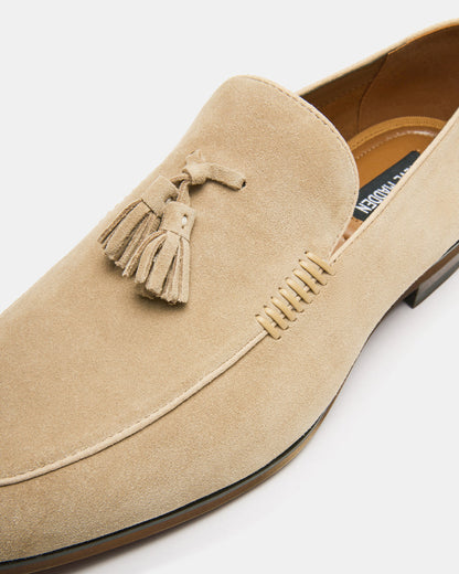 Steve Madden ONDRE Sand Suede Tassel Slip-On Men's Loafer