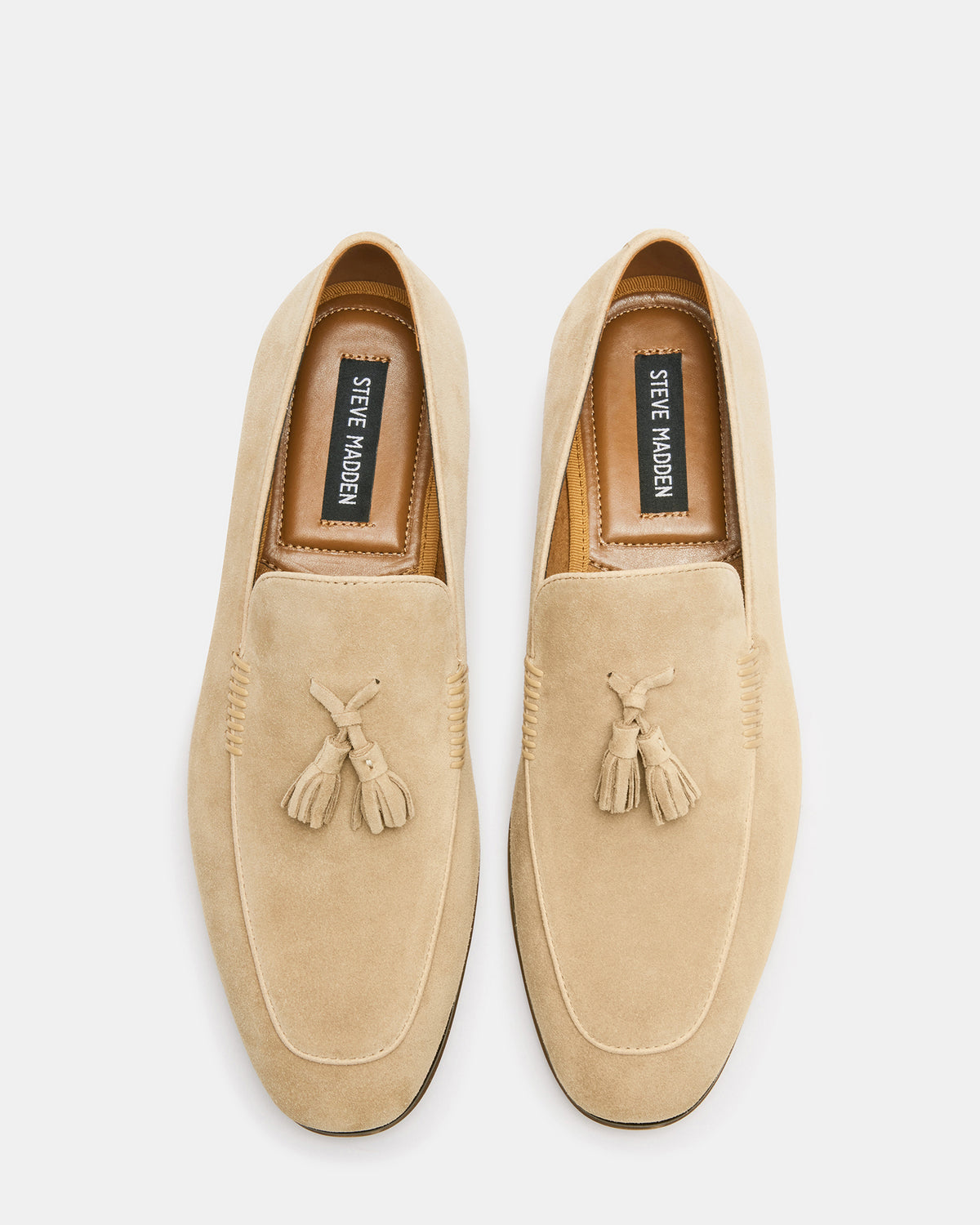 Steve Madden ONDRE Sand Suede Tassel Slip-On Men's Loafer