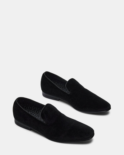 Steve Madden LAIGHT Black Velvet Men's Dress Shoes