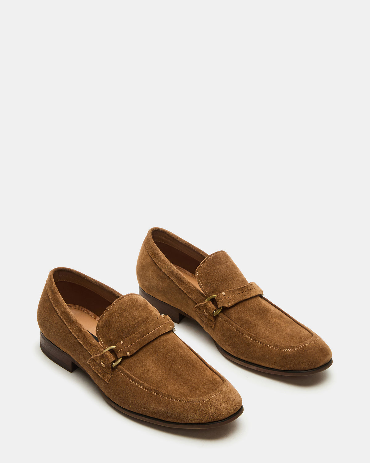 Steve Madden HEROLF Tobacco Suede Square-Toe Slip-On Men's Loafer