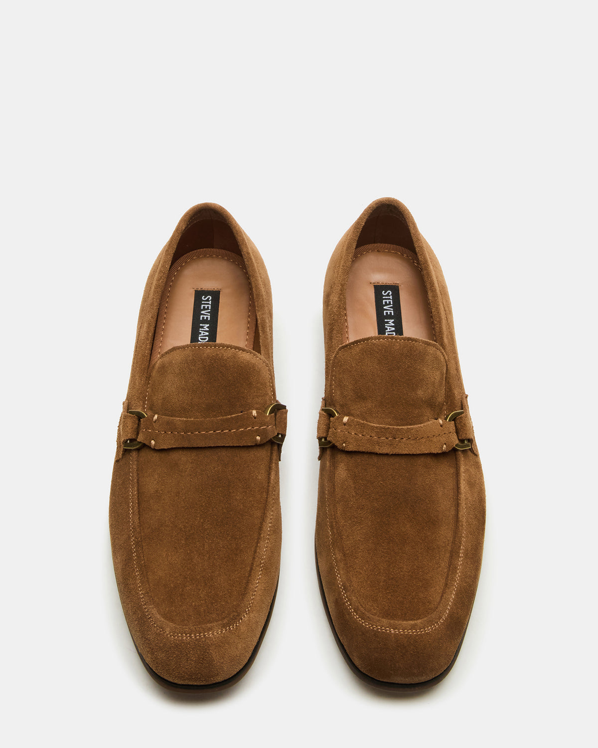 Steve Madden HEROLF Tobacco Suede Square-Toe Slip-On Men's Loafer